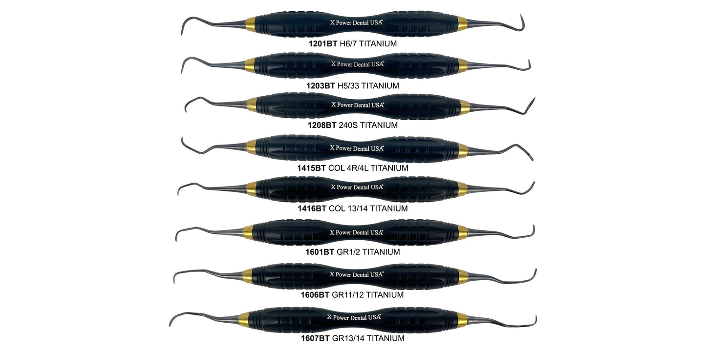 X Power Titanium Black Scaler Set,  Set Of 8