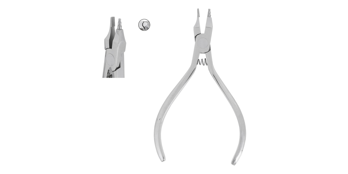 Orthodontic Plier Tweed Loop Forming Plier (Three Barrel) With Soft Wire Cutter