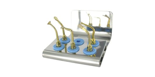 Sinus Bone Surgery Tip Set Of 5 With Cassette Code:8120S / Mectron Compatible And Surgimaster , Surgimaster Ii