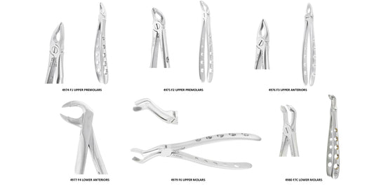 A-Traumatic Extraction Forcep Set (6Ea)