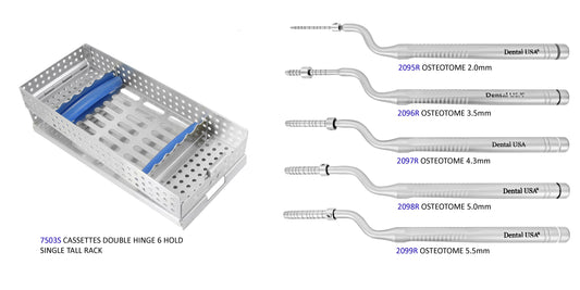 Osteotome Long Set (6 Inst) Offset Convex